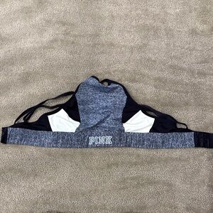 PINK Victoria's Secret Gray and Black Patterned Top